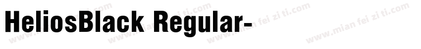 HeliosBlack Regular字体转换